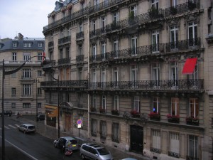 The View from our Hotel in Paris